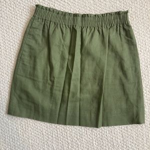 J. Crew Factory Mini Skirt - Army Green - Size 8